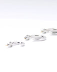 high fashion luxury hoop earrings silver 925 white gold yellow gold coated 18k diamond