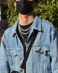 blue topaz Ankh pendant necklace chain diamond tyler the creator asap rocky playboi carti ben baller