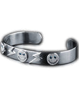EYEFUNNY smile s wide bangle smiling face bangle bracelet smiley diamond vvs アイファニー POGGY KIM JONES VIRGIL JBALVIN