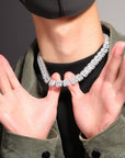 halo iced baguette travis chain canary diamond necklace chain bracelet cheapest asap rocky vlone