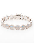 EYEFUNNY smiling face bangle bracelet smiley diamond vvs アイファニー POGGY KIM JONES VIRGIL JBALVIN