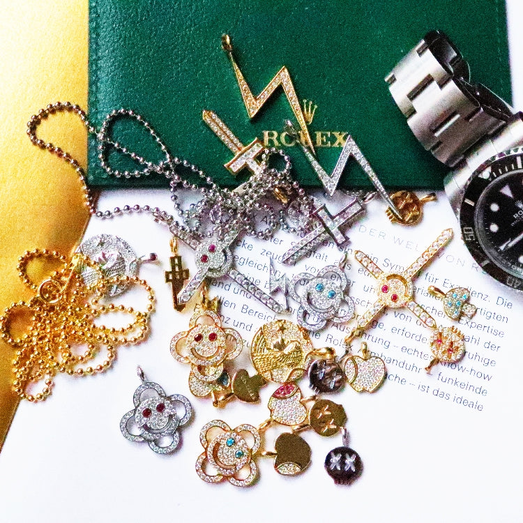 eyefunny アイファニー custom letter diamond alphabet necklace chain