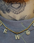 eyefunny アイファニー custom letter diamond alphabet necklace chain