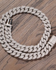 14mm rounded bubble cuban links necklace/bracelet chain 3D diamons vvs ifandco shopgld