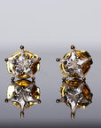 eyefunny star diamond stud earring white gold yellow gold jbalvin nigo