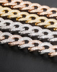 14mm cuban link fully iced micro pave diamond travis scott playboi carti asap rocky ian connor vlone vvs