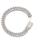 curb cuban link 10mm necklace chain fully iced custom clasp diamond ifandco
