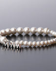 WILL SHOTT Split-Pearl Bracelet black agate pearl will shott willshott.com NYC
