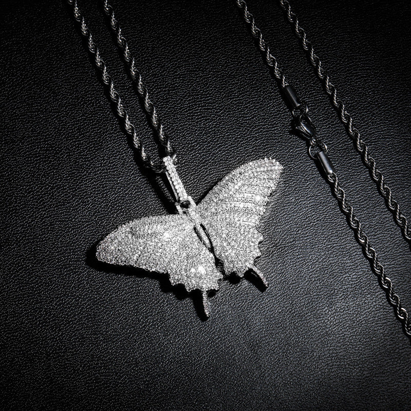 cuban link chian necklace pendant free matching chain affordable hip hop jewelry best gold diamond vvs icebox ifandco