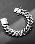 solid, special clasp, custom made 18mm curb cuban link chain yellow gold white gold solid silver 925 sterling vermeil