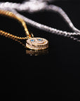 eyefunny smiling face thunder pendant necklace chain diamond jbalvin kim jones clot virgil offwhite
