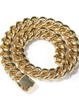 15mm cuban link necklace chain in baguette diamond White Gold Yellow Gold sterling silver hip hop jewelry cheap best quality custom made