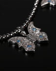 Farfetch Eyefunny diamond butterfly pendant choker necklace