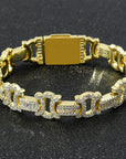 Vintage 13mm C de Cartier double CC baguette necklace cuban link chain interlaced diamond necklace rapper trap music playboi carti