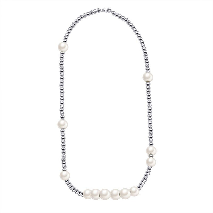 Asap Rocky pearl necklace with beads vlone playboi carti jeweler diamond gold