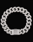 14mm cuban link fully iced micro pave diamond travis scott playboi carti asap rocky ian connor vlone vvs