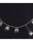 Farfetch Eyefunny diamond spider pendant choker necklace