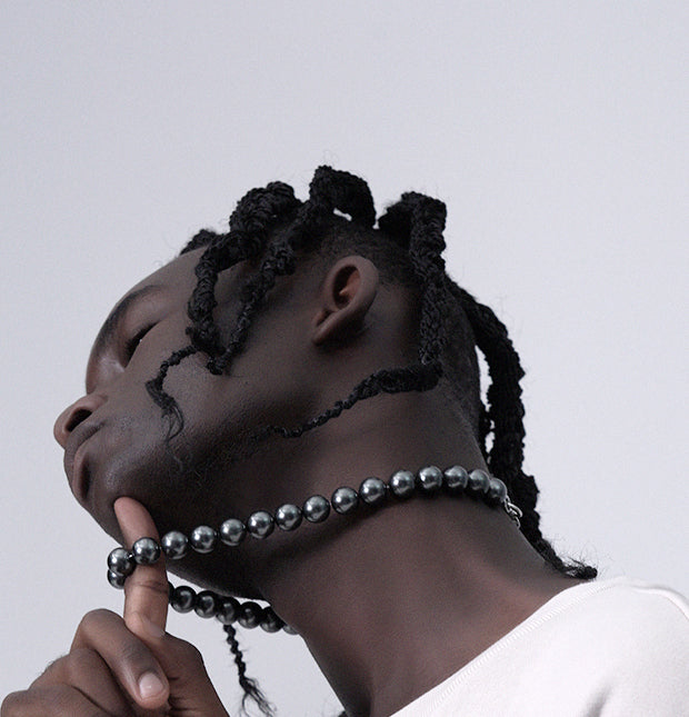 asap rocky vlone pearl necklace chain ian connor jewelry links chain