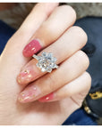 Sunflower by Harry Winston, Large Diamond Ring cheap best price engagement rings wedding