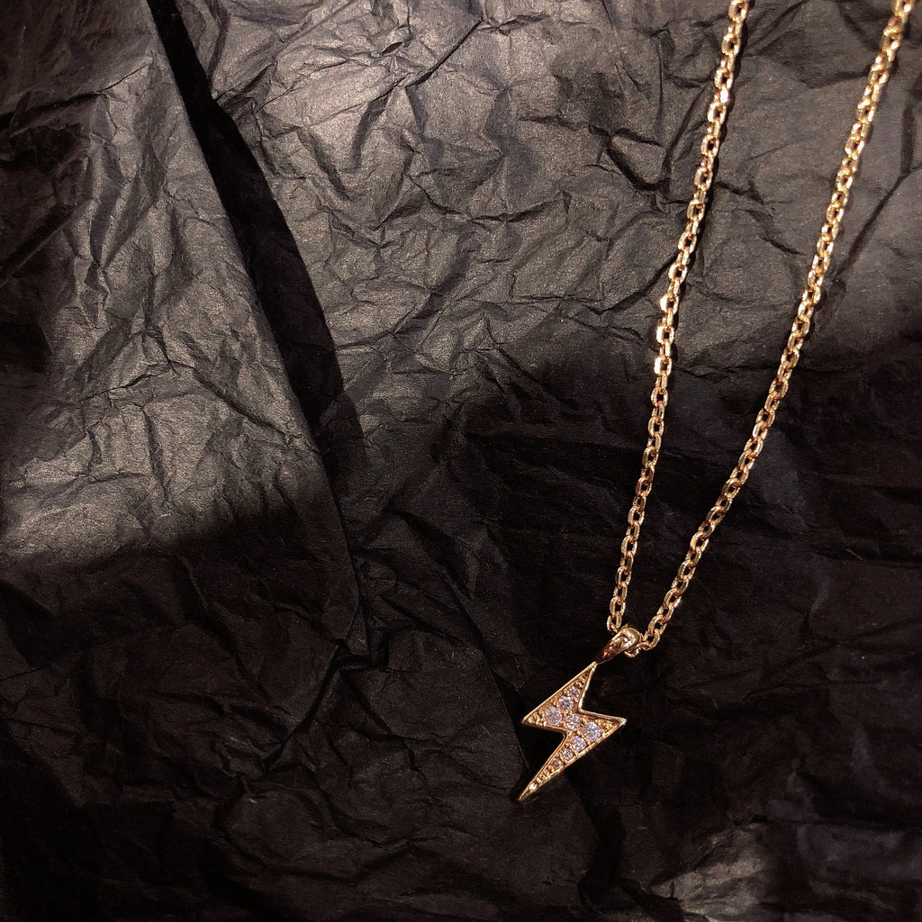 eyefunny smiling face thunder pendant necklace chain diamond jbalvin kim jones clot virgil offwhite