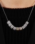 baby block letter custom necklace chain choker jesus is king kanye west rhude virgil off white