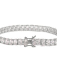 Iced out 6mm halo oval solitaire tennis links diamond bracelet White Gold bling iced out diamonds VVS