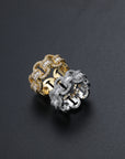 C de cartier ring baguette cc logo vintage diamond baguette ring AP royal oak rolex matching ring watches luxury rare
