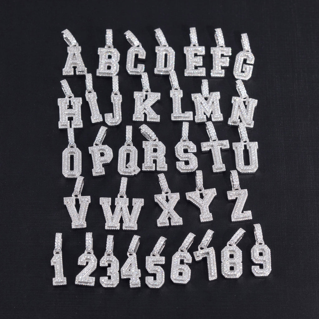 custom alphabet letter bubble nano greg yuna diamond silver white gold celebrity jewelers ifandco