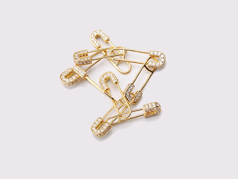 EYEFUNNY アイファニー Diamond safetypin bracelet necklace diamond poggy jbalvin kim jones clot poon