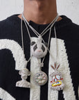 Fully iced Panda diamond pendant necklace chain as seen on Jackson Wang Got7 kpop fans buy panthepack