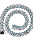 two tone curb cuban link bracelet blueface diamond gold buy travis scott