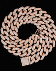 14mm cuban link fully iced micro pave diamond travis scott playboi carti asap rocky ian connor vlone vvs