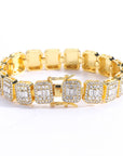 baguette diamond round stone tennis links bracelet necklace chain white gold yellow gold baller rappers nba hip hop jewelry buy shopping free shipping
