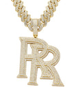 Double RR RoddyRicch diamond pendant & necklace with free matching chain included shopgld ifandco
