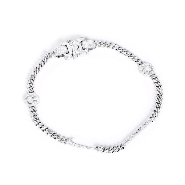 Custom Hero chain choker necklace fully iced ALYX 1017