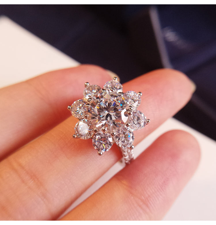 Sunflower by Harry Winston, Large Diamond Ring cheap best price engagement rings wedding