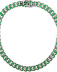 louis vuitton virgil off white inspired alike enamel cuban link necklace chain