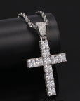 Princess cut cross pendant & necklace with free matching chain playboi carti vlone