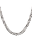curb cuban link 10mm necklace chain fully iced custom clasp diamond ifandco