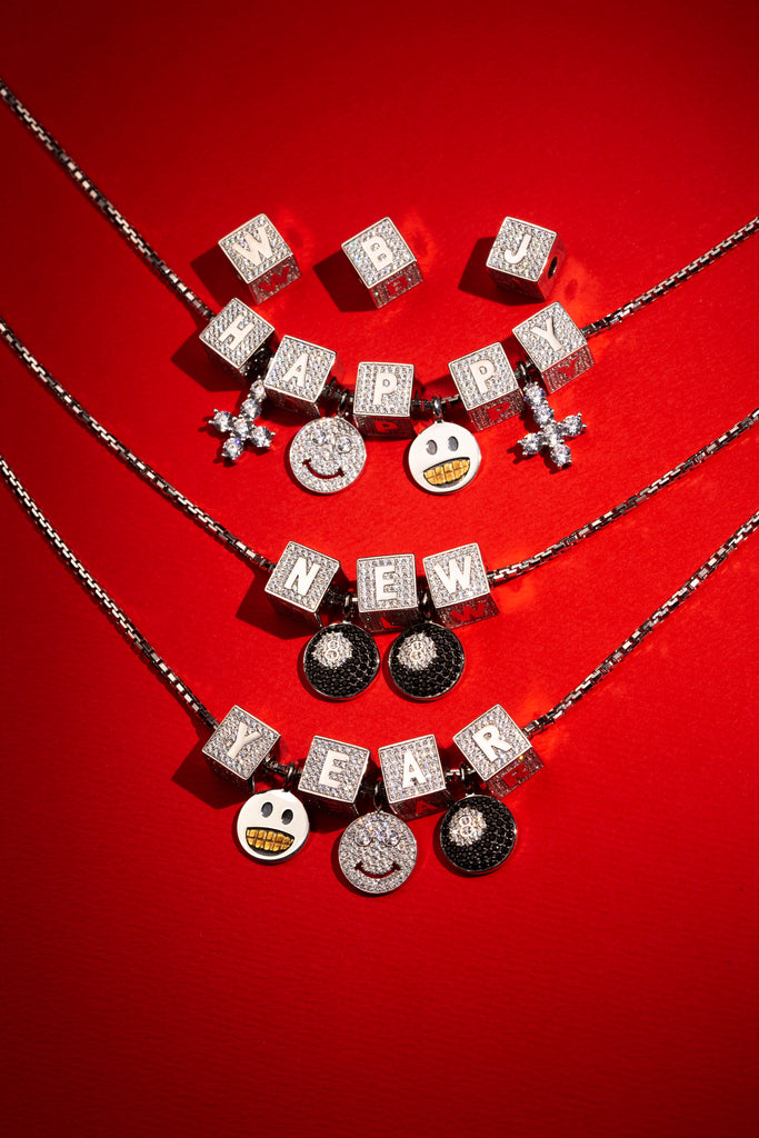 eight-ball pendant necklace chain diamond ifandco nano eyefunny