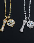 EYEFUNNY smiling face pendant necklace chain diamond vvs アイファニー POGGY KIM JONES VIRGIL JBALVIN