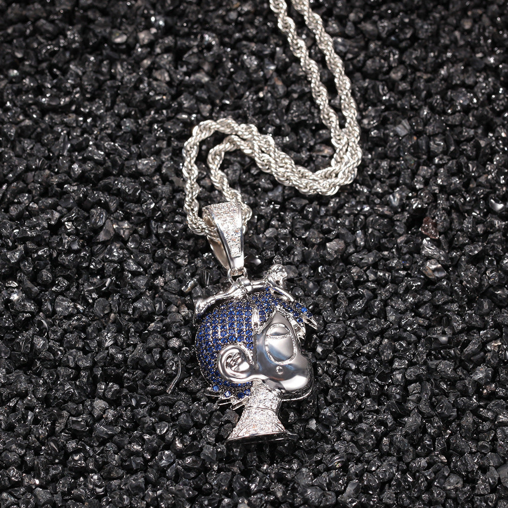Lil Uzi Vert vs. the World pendant necklace diamond Eternal Atake, Lil Uzi Vert vs. The World 2, and Pluto x Baby Pluto