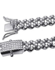 10mm curb cuban link chain necklace vvs diamond kanye west travis scott