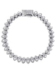Iced out 8mm halo one row horse eye tennis links diamond bracelet White Gold bling iced out diamonds VVS