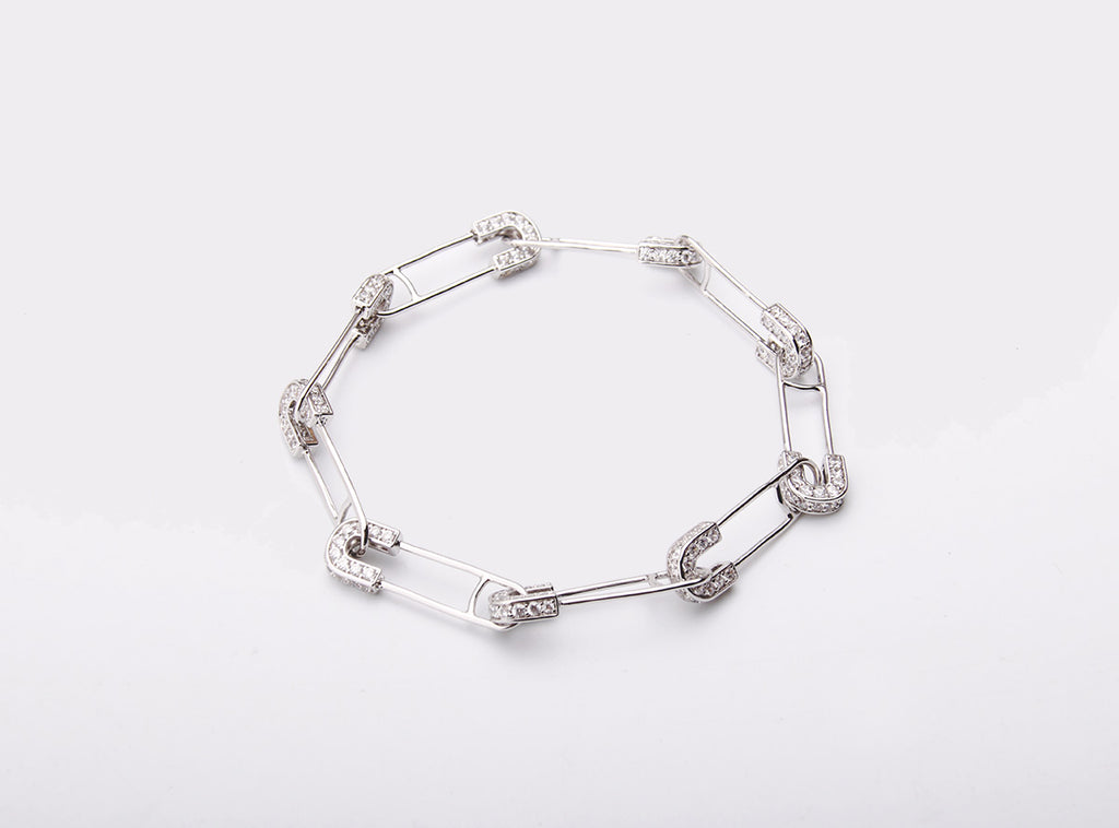 EYEFUNNY アイファニー Diamond safetypin bracelet necklace diamond poggy jbalvin kim jones clot poon