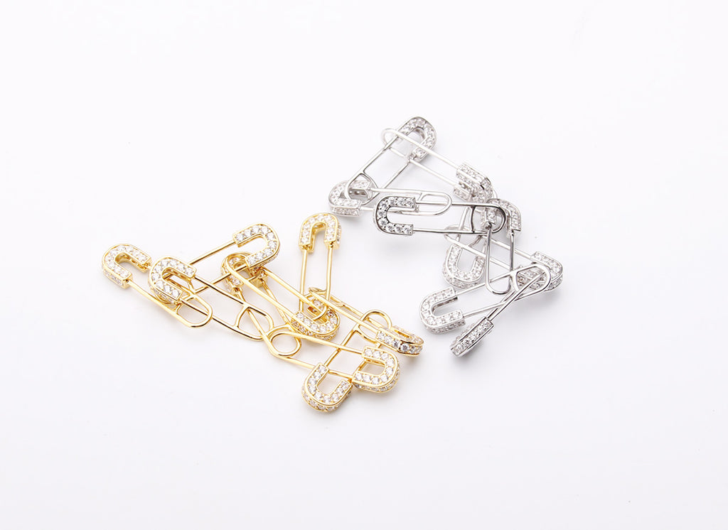 EYEFUNNY アイファニー Diamond safetypin bracelet necklace diamond poggy jbalvin kim jones clot poon