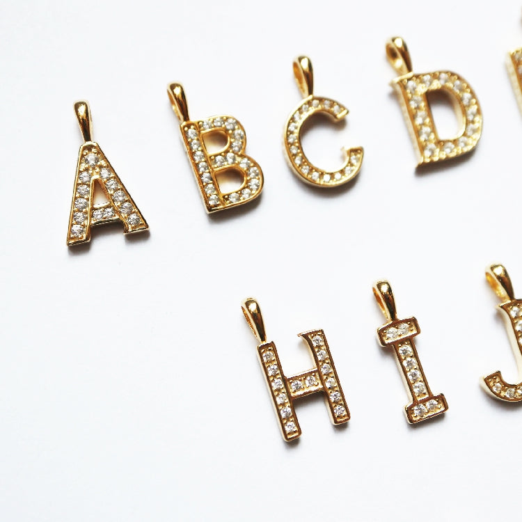 eyefunny アイファニー custom letter diamond alphabet necklace chain