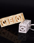 affordable hip hop custom jeweler iced out baby block letter pendant necklace chain shopgld
