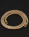 diamond princess cut tennis link diamond necklace choker chain asap rocky travis scott vlone vvs ifadnco