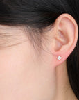 diamond stud earrings yellow gold vvs ifandco custom jewelers